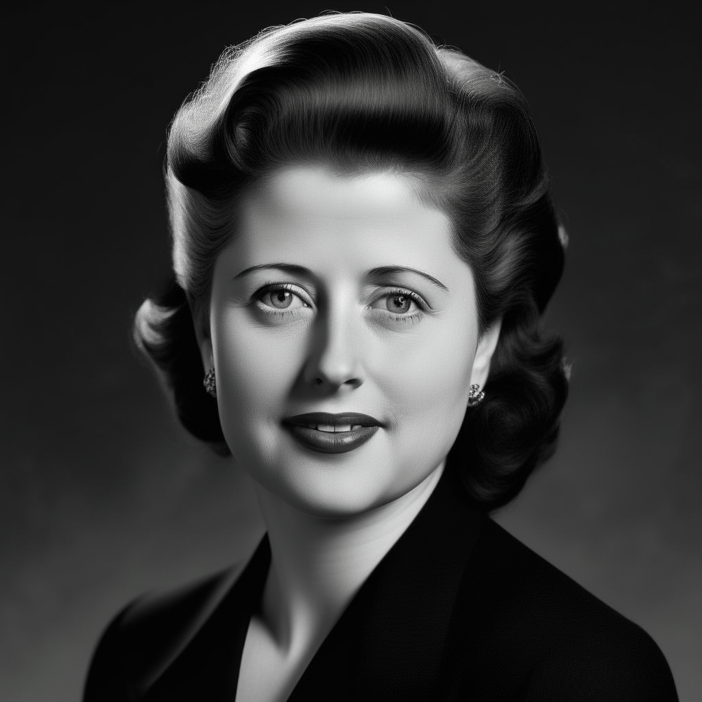 Portrait officiel de la femme de Bill Clinton dans le style des films des années 1950