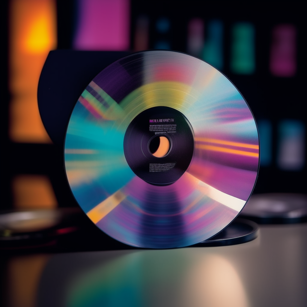 A CD seen through drunken blurred vision