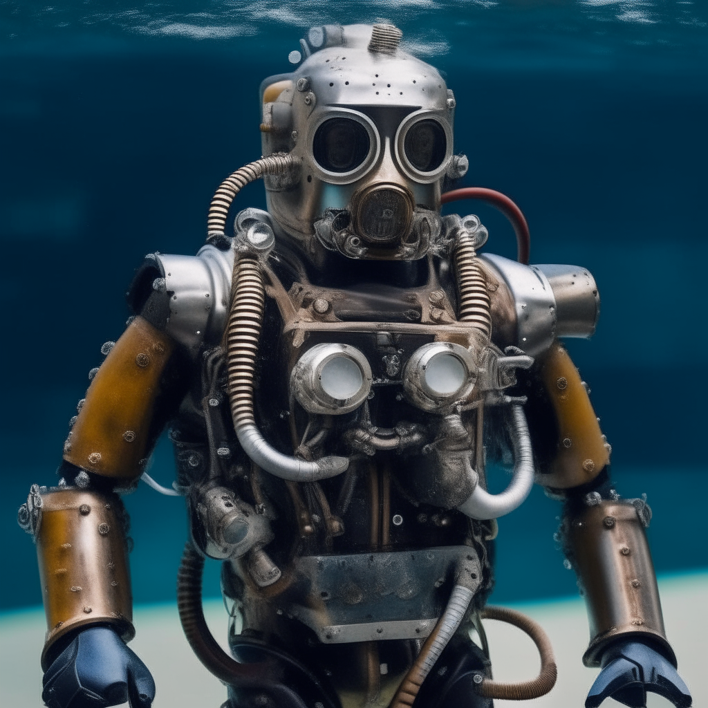 a diver who transforms into a robot