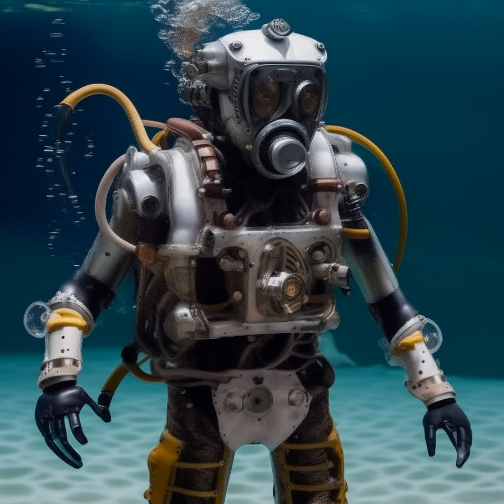 a diver who transforms into a robot