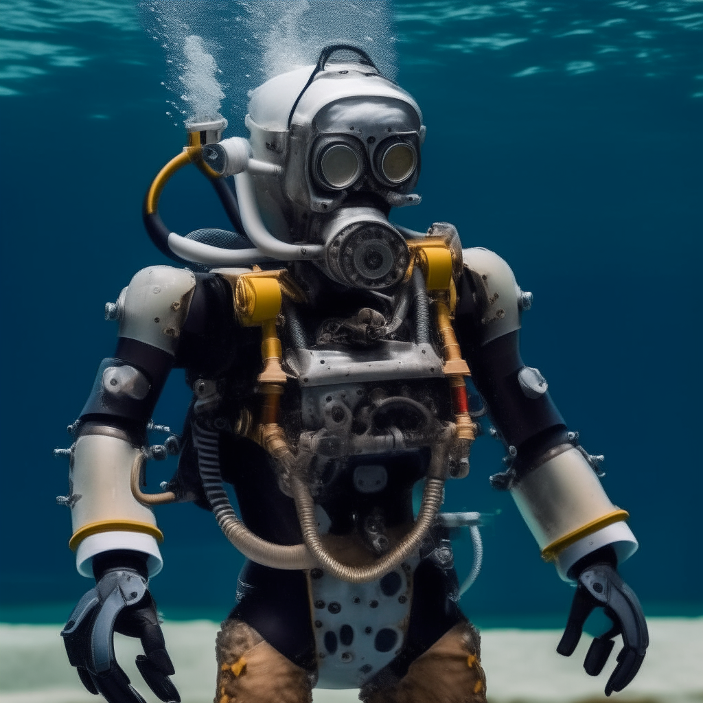 a diver who transforms into a robot