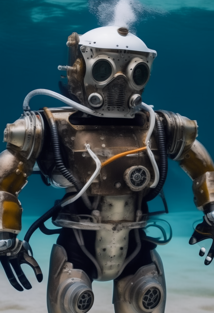 a diver who transforms into a robot