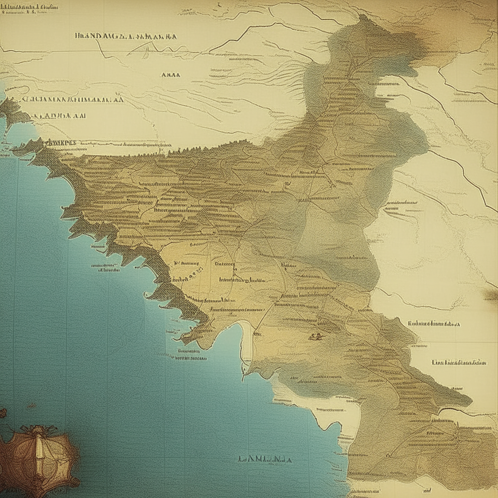 A map of Spain in the late 15th century