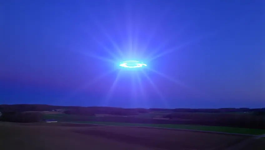 ufo of light