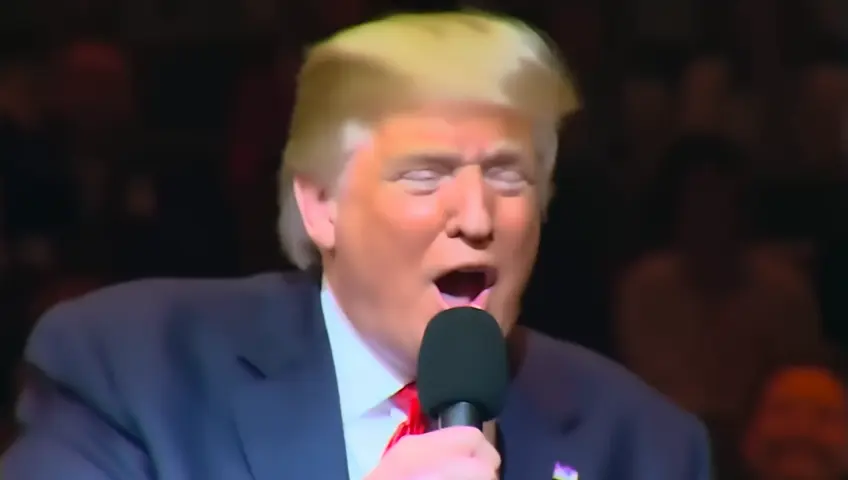 donald trump singing
