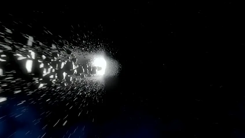 Scientists believe that billions of years ago, a giant object smashed into Earth, and the debris from the collision came together to form the Moon
