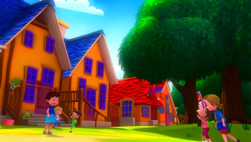 The children of the village often went to play near that forest, but the elders had strictly instructed them never to go inside. But the children's curiosity also increases with the words of the elders.2d cartoon