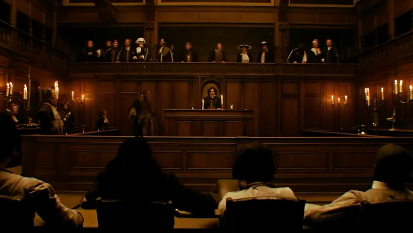 a court in England, of pirates, in the late 17th century