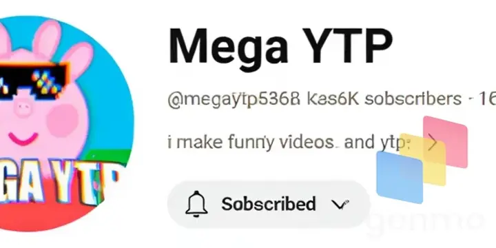 a picture of a cartoon character with a caption for mega ytp