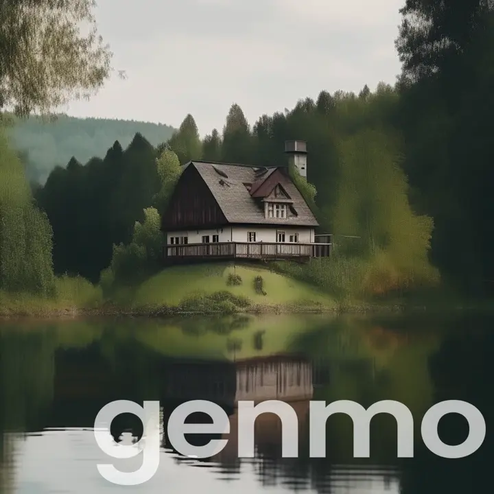 house near a lake