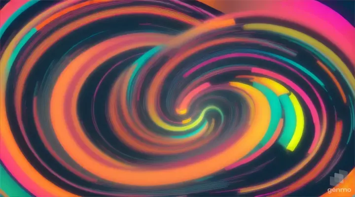 Spiral sound wave rhythm line dynamic abstract vector background แนวนอน