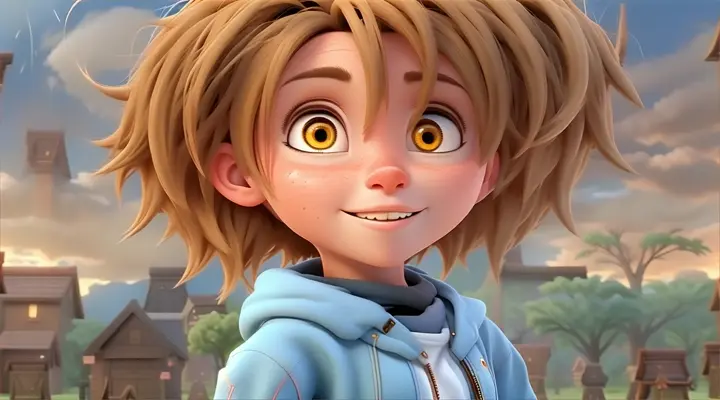 Ziah and Bunny, the rabbit walking side by side, 3d animation