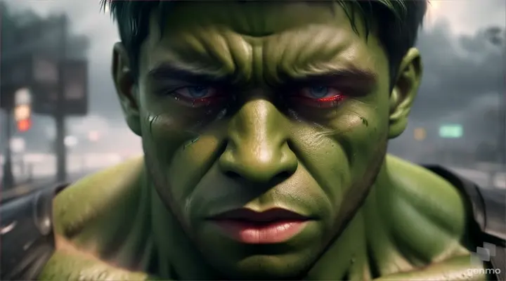 create a boy who cries and gradually becomes the hulk