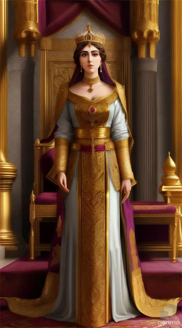 Empress Theodora of the Byzantine Empire, wife of Emperor Justinian I, 