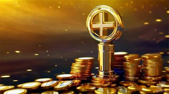 create a money rain with golden background, 8k, size of 1920x1080, colorful