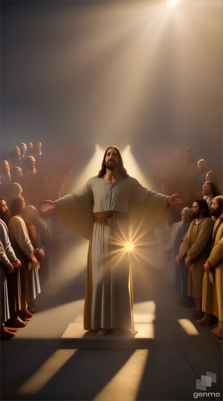 Then Jesus came before them and saw the large crowd. He had compassion on them and healed their sick.