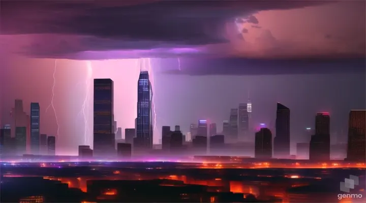 "Malam yang Penuh Warna: Petir sebagai Panggung Spektakuler di Perkotaan"




//realistic 16:9