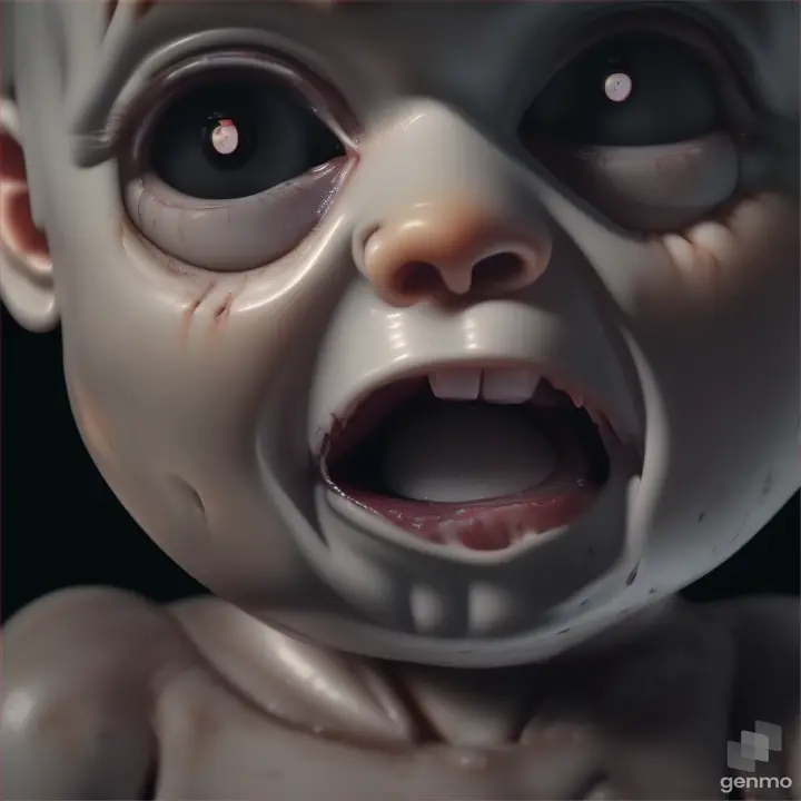 scary horror baby crying beep laudly