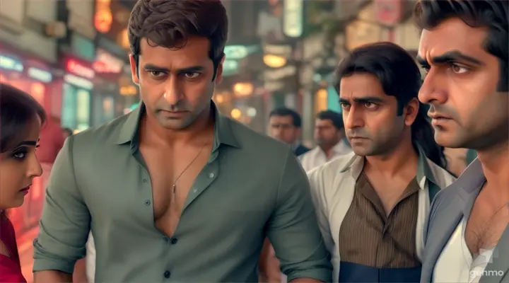 Rahul and his friends coming face to face with the mysterious figure from earlier, revealing it to be a harmless old woman or an unexpected surprise, the truth finally revealed.