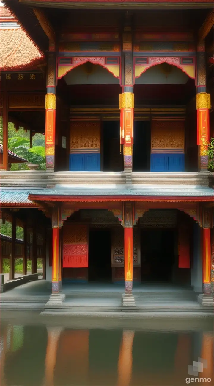Photographs or illustrations of traditional Malaysian landscapes or settings, providing cultural context for the phenomenon of "running amok."