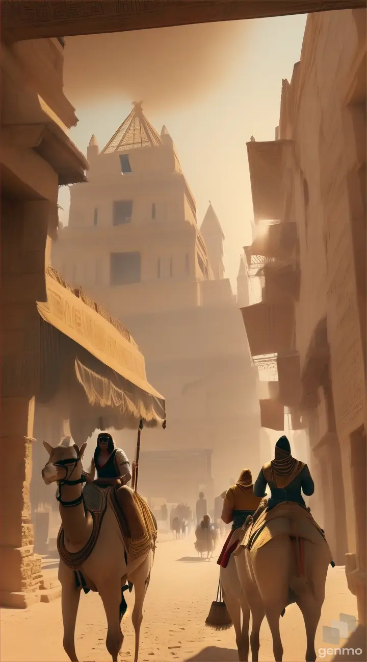 a walk through the Egyptian city and