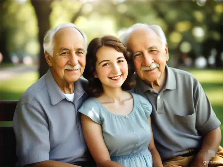 24 year girl with grand parents