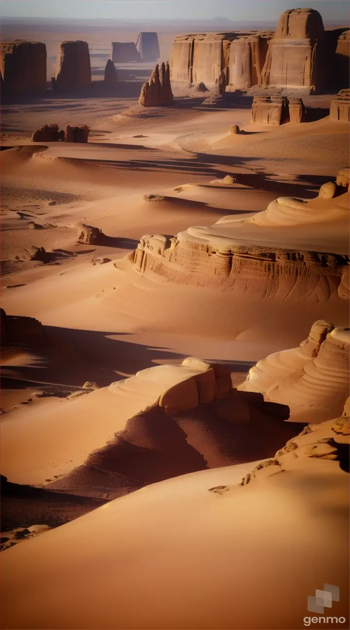 Pictures or illustrations of mountains and rocky outcrops within the Sahara Desert, illustrating the presence of elevated landforms within the desert environment.