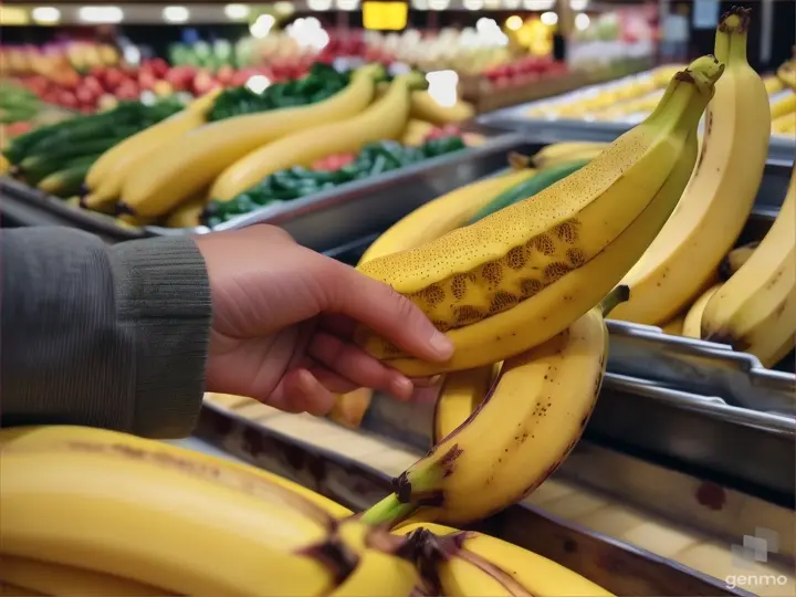 Fresh Bananas in hand