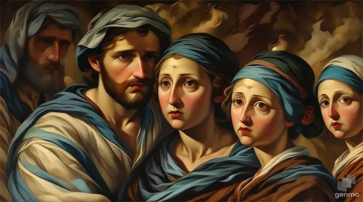 painting, art paint, art, event, visual arts, illustration, beard, mythology, paint, holy places