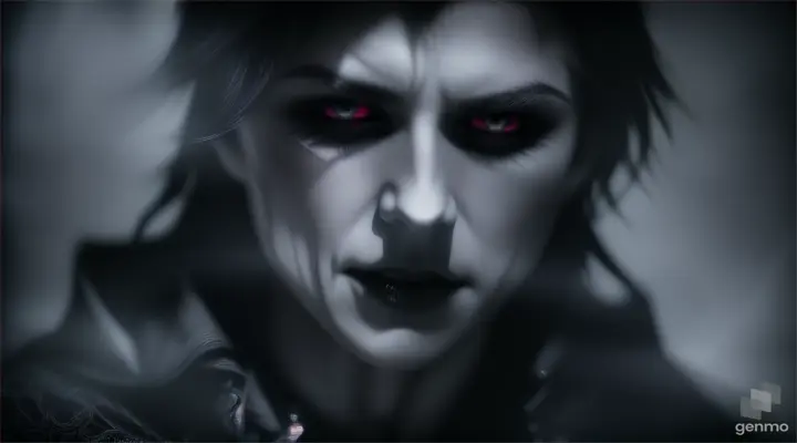 The vampire fading into the shadows, leaving behind an aura of mystery.