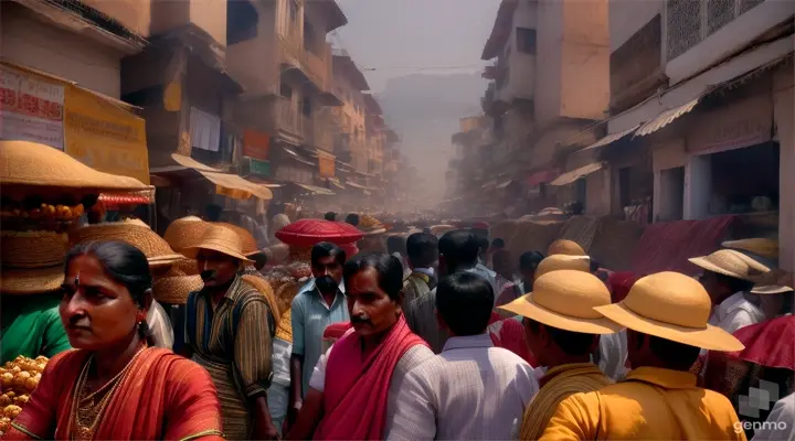 People walking in market in chittoor district 