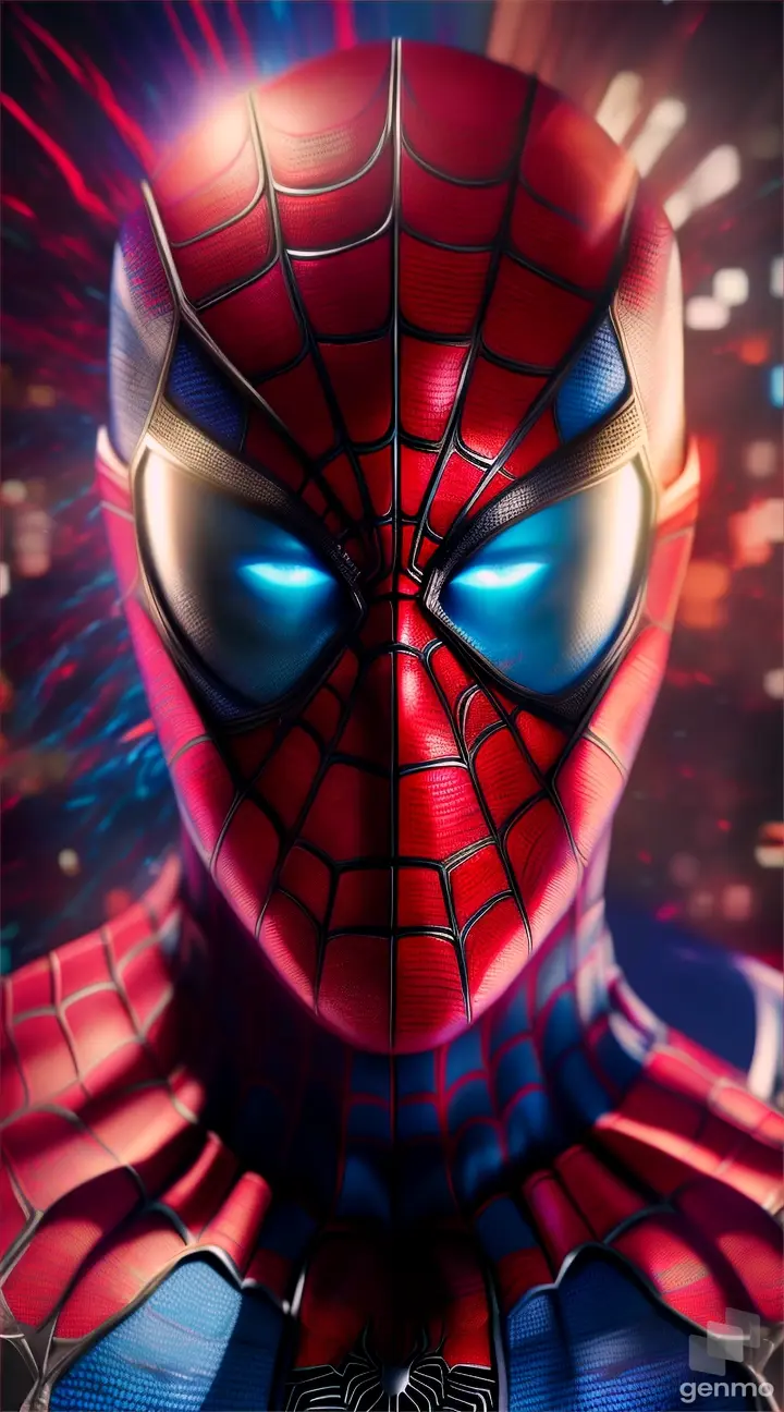 Spider man with half mask