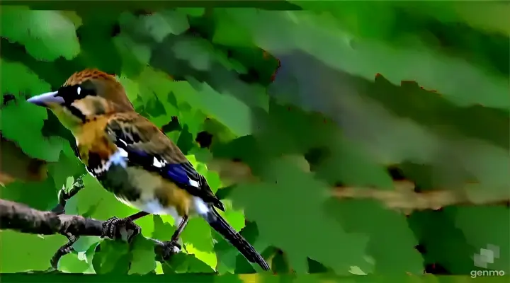 a small bird perched on a tree branch