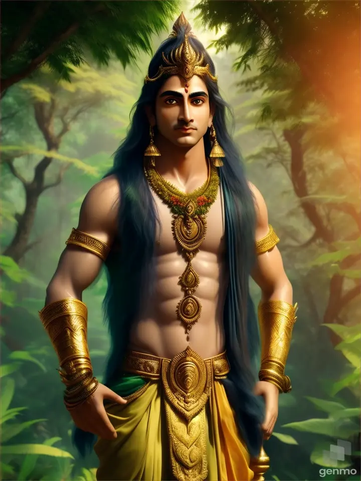 Lord Rama picture in forest