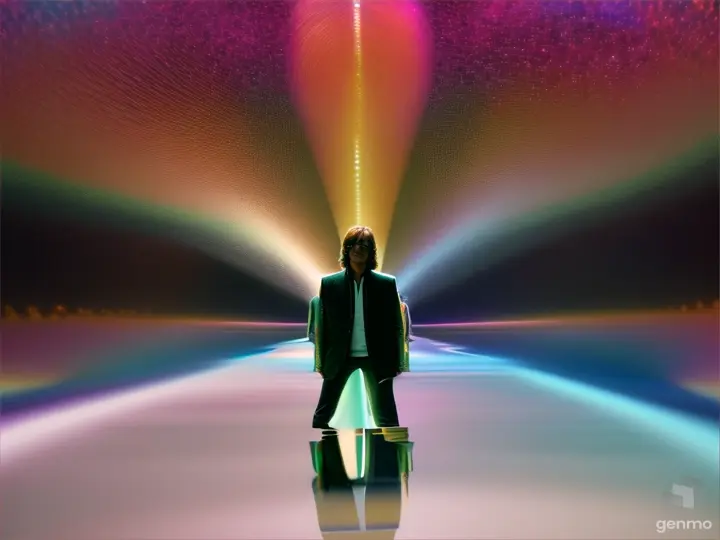 john lennon cosmic ultrawide ultrarealistic duplicates clones morph infinite duplicates of john lennon  mirrored in space on a mirror ball john lennon awesome