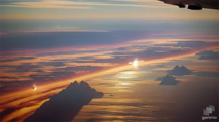 Aerial view of scifi space fighters in a dogfight over a unique planet's surface, epic battle scene with high realism and artistic hues