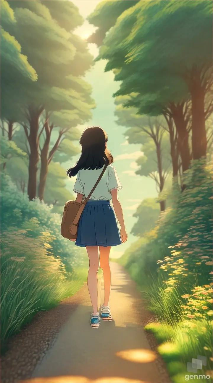 Studio Ghibli-style illustration featuring a heartwarming scene of children or young characters embarking on a magical journey, with a colorful backdrop of nature and a touch of mystery, capturing the essence of innocence and discovery. flat, 2d, old anime style 9:16