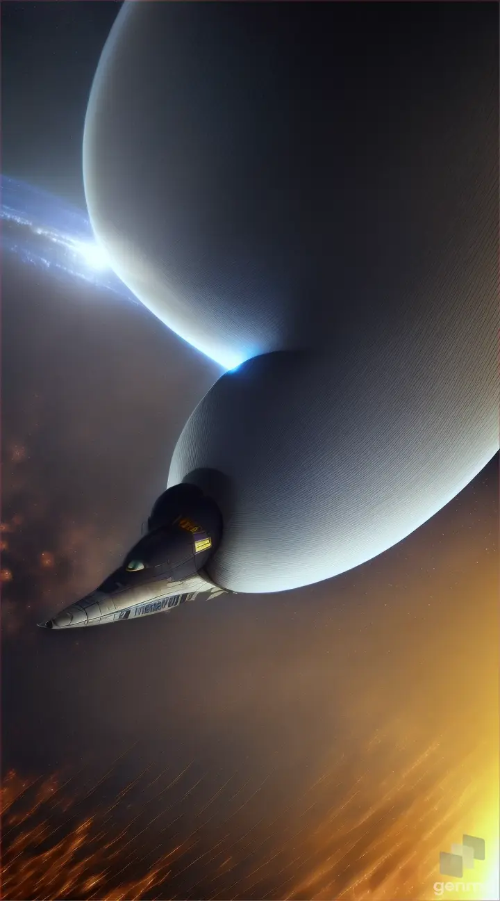 浩瀚无垠的宇宙，一艘宇宙飞船，4K,8K，DirectX渲染