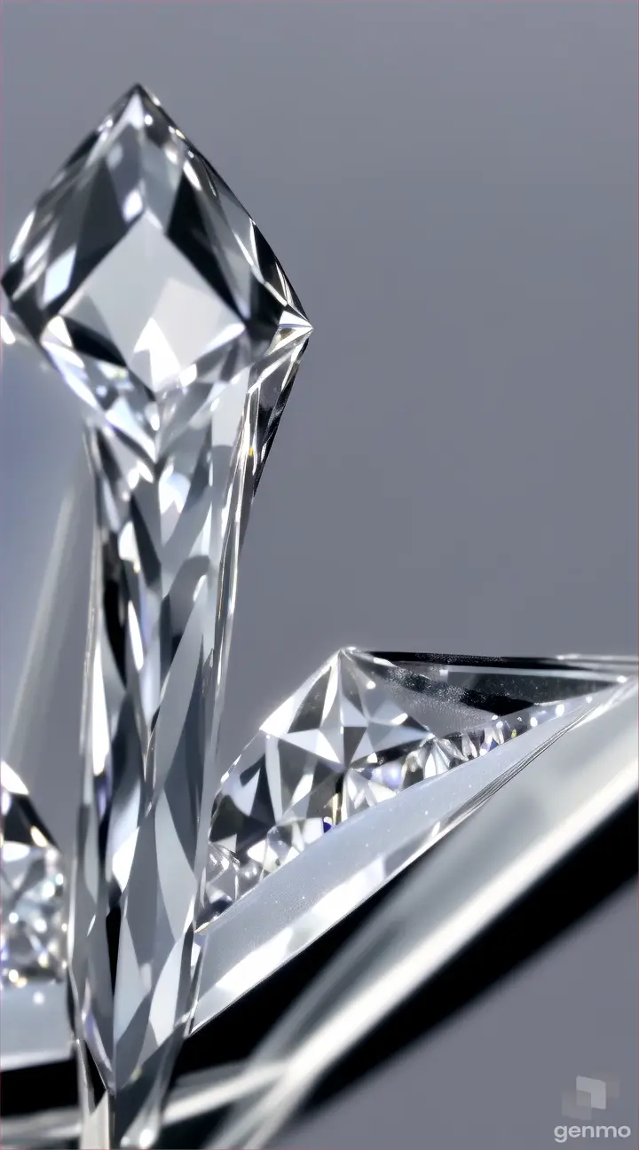 zoom out white elegant diamond between tweezers