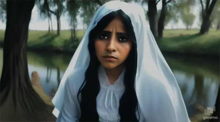 "La Llorona," whispered Rolando, recognizing the mysterious figure from the stories he had heard. "Why are you here?" a with video of 16:9