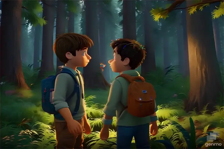  3D animation     "Together, Ethan and Oliver explored the wonders of the forest, learning about kindness, friendship, and the magic of nature."