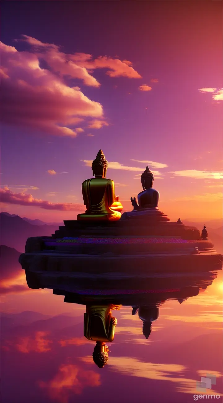 When you stand on top of Buddha Mountain, the sky is colored with a gorgeous sunset. From that high up, you will admire the natural beauty of Buddha. And in the midst of that beauty, you will reflect deeply within yourself, and at that moment, you will discover your true goals and dreams.

3D style animation 9:!6