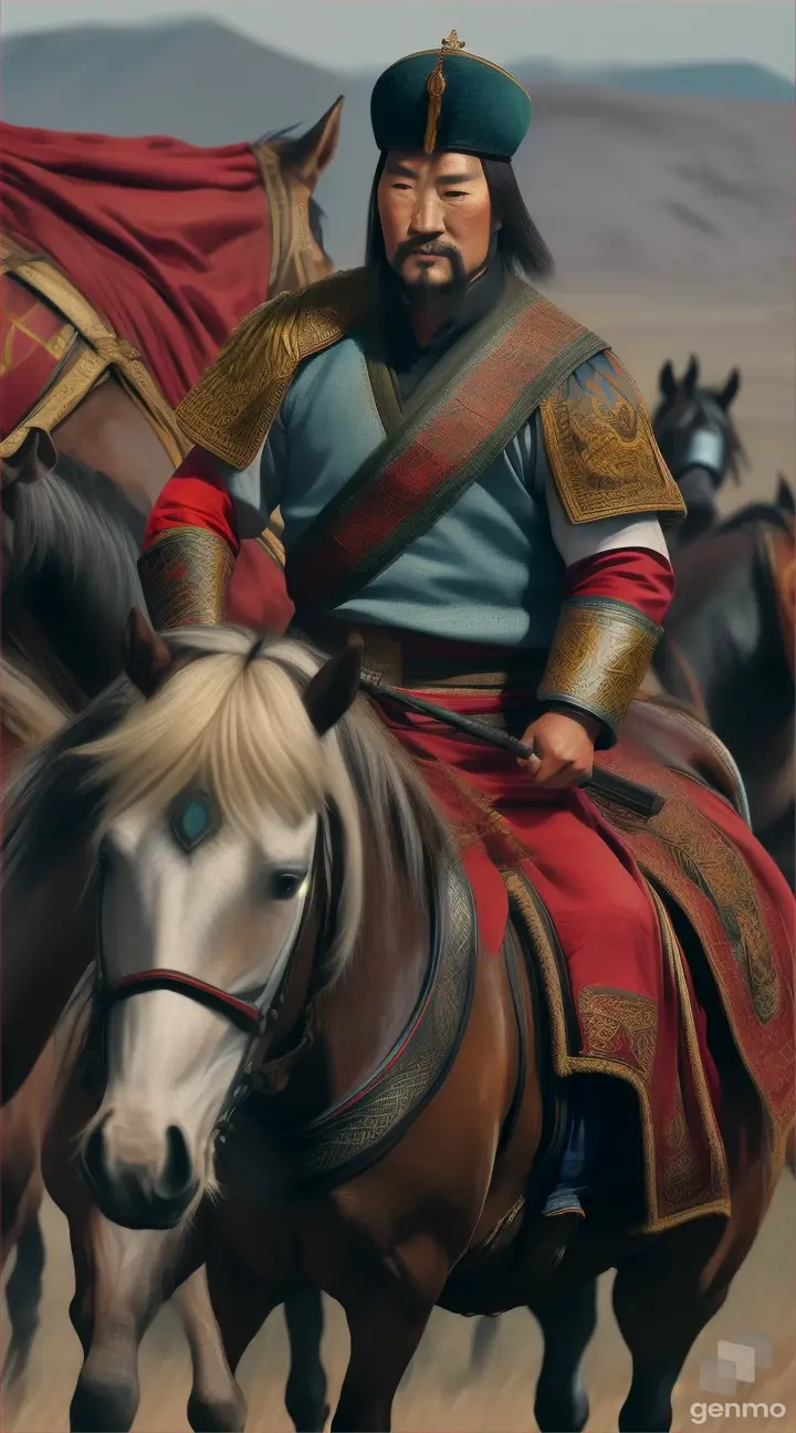 Genghis Khan on the battlefield