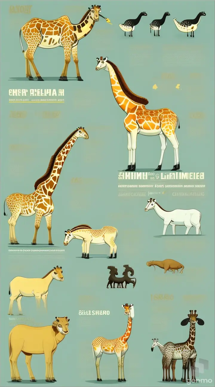 Infographic displaying the number of neck bones in various animals, with sloths and giraffes featured prominently to illustrate the contrast.