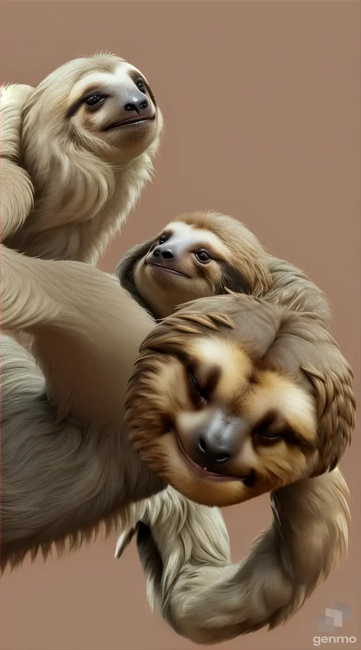 Animated GIF showing a sloth and a giraffe rotating their heads to demonstrate the flexibility and range of motion afforded by their respective neck structures.