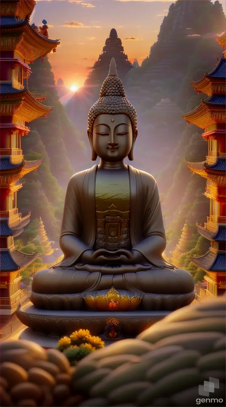 When you stand on top of Buddha Mountain, the sky is colored with a gorgeous sunset. From that high up, you will admire the natural beauty of Buddha. And in the midst of that beauty, you will reflect deeply within yourself, and at that moment, you will discover your true goals and dreams.

3D style animation 9:16