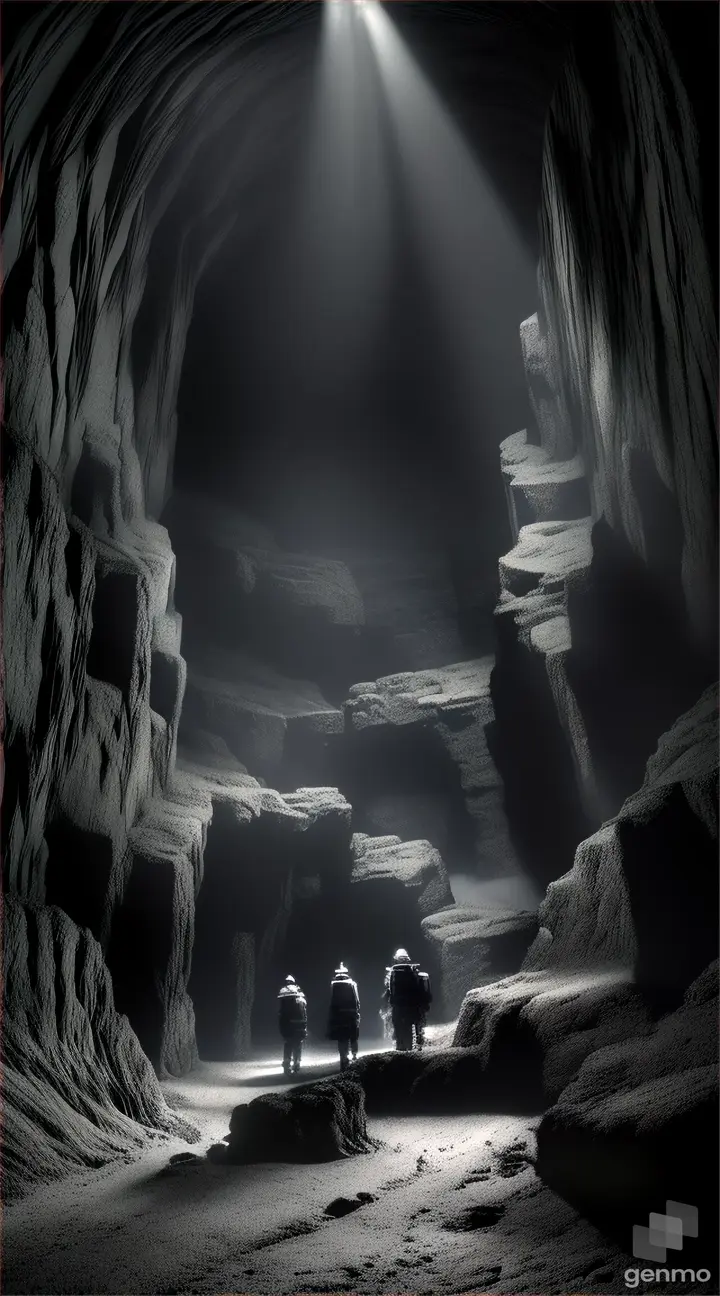 	Encounter: Mysterious voices unsettle the explorers in a horror cave