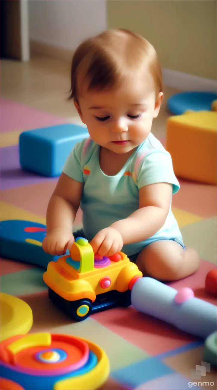 toddler playing toys