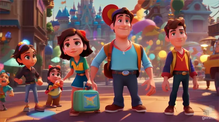 pixar maya disney style fan wide screen vide frame
