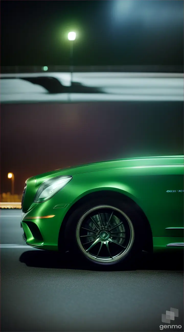 green Mercedes

